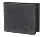 oxmox Leather RFID Protect Querscheinbörse Crab 2.0 Embossed Vintage Black