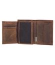 oxmox Leather RFID Protect Kombibörse Footsteps 2.0 Embossed Vintage Dark Brown oxmox Leather RFID Protect Kombibörse Footsteps 2.0 Embossed Vintage Dark Brown