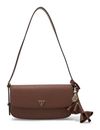 GUESS Danielle Flap Shoulder Bag Brown GUESS Danielle Flap Shoulder Bag Brown
