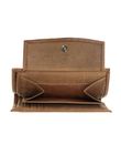 oxmox Leather RFID Protect Kombibörse Freedom Cross Embossed Vintage Light Brown