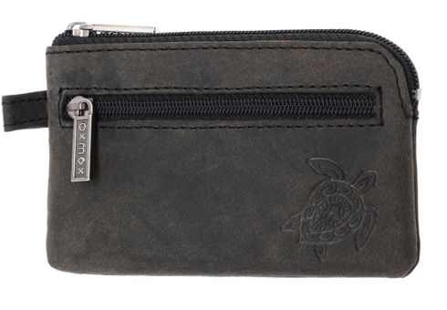 oxmox Leather Keyholder Turtle 2.0 Embossed Vintage Black oxmox Leather Keyholder Turtle 2.0 Embossed Vintage Black