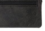 oxmox Leather Keyholder Turtle 2.0 Embossed Vintage Black