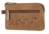 oxmox Leather Keyholder Footsteps 2.0 Embossed Vintage Light Brown