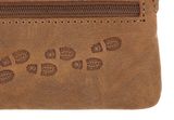 oxmox Leather Keyholder Footsteps 2.0 Embossed Vintage Light Brown