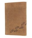 oxmox Leather RFID Protect Kombibörse Footsteps 2.0 Embossed Vintage Light Brown oxmox Leather RFID Protect Kombibörse Footsteps 2.0 Embossed Vintage Light Brown