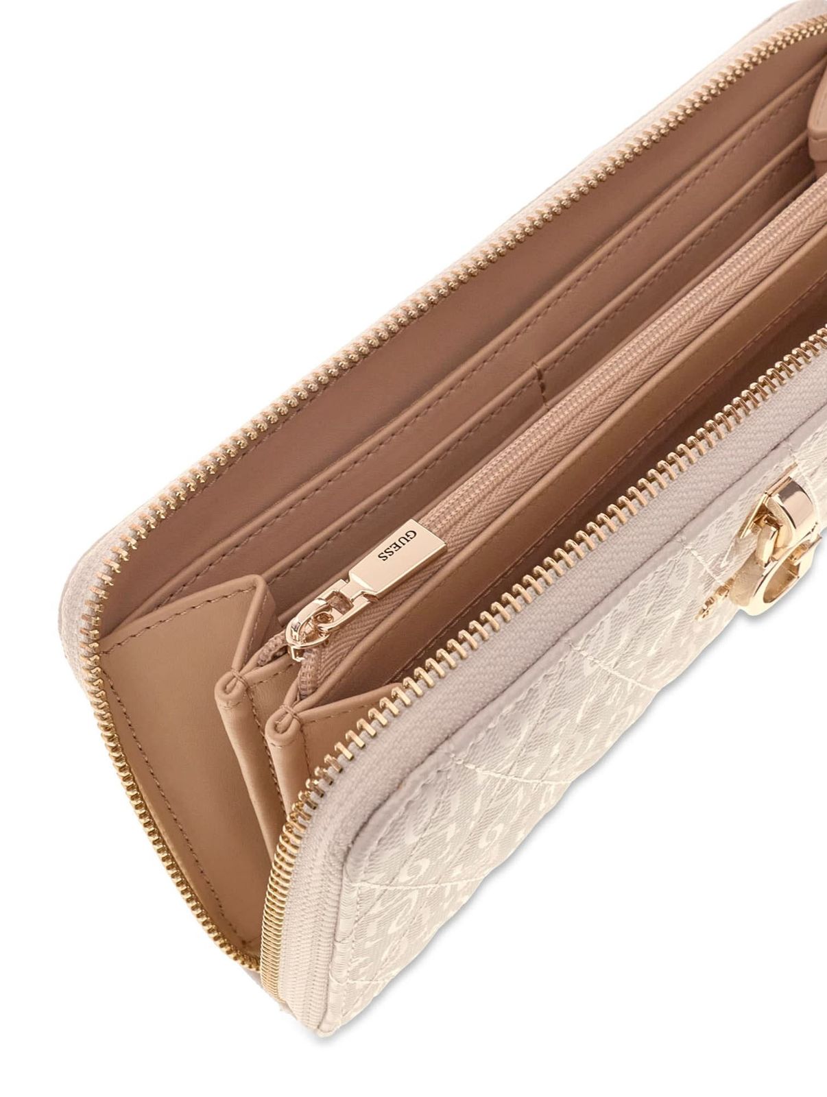 GUESS Tamara SLG Zip Around Wallet L Bone GUESS Tamara SLG Zip Around Wallet L Bone