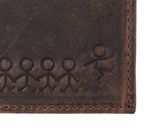 oxmox Leather RFID Protect Querscheinbörse Jumping Jack 2.0 Embossed Vintage Dark Brown oxmox Leather RFID Protect Querscheinbörse Jumping Jack 2.0 Embossed Vintage Dark Brown