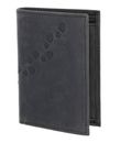 oxmox Leather RFID Protect Kombibörse Footsteps 2.0 Embossed Vintage Black oxmox Leather RFID Protect Kombibörse Footsteps 2.0 Embossed Vintage Black