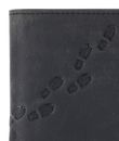 oxmox Leather RFID Protect Kombibörse Footsteps 2.0 Embossed Vintage Black oxmox Leather RFID Protect Kombibörse Footsteps 2.0 Embossed Vintage Black