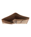 oxmox Leather RFID Protect Kombibörse Freedom Lion Embossed Vintage Light Brown