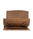 oxmox Leather RFID Protect Kombibörse Freedom Lion Embossed Vintage Light Brown