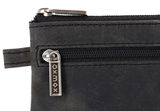 oxmox Leather Keyholder Freedom Fish Embossed Vintage Black
