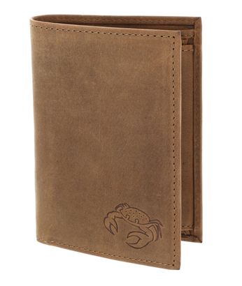 oxmox Leather RFID Protect Kombibörse Crab 2.0 Embossed Vintage Light Brown