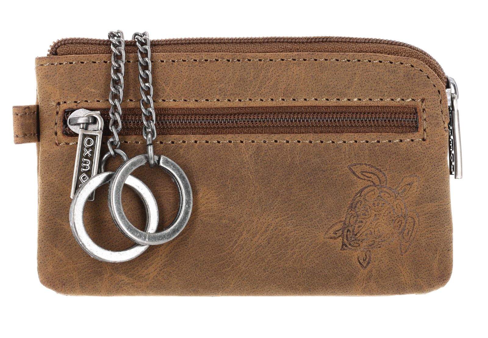 oxmox Leather Keyholder Crab 2.0 Embossed Vintage Light Brown oxmox Leather Keyholder Crab 2.0 Embossed Vintage Light Brown