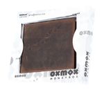 oxmox Leather RFID Protect Querscheinbörse Footsteps 2.0 Embossed Vintage Dark Brown oxmox Leather RFID Protect Querscheinbörse Footsteps 2.0 Embossed Vintage Dark Brown