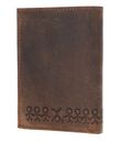 oxmox Leather RFID Protect Kombibörse Jumping Jack 2.0 Embossed Vintage Dark Brown oxmox Leather RFID Protect Kombibörse Jumping Jack 2.0 Embossed Vintage Dark Brown