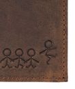oxmox Leather RFID Protect Kombibörse Jumping Jack 2.0 Embossed Vintage Dark Brown oxmox Leather RFID Protect Kombibörse Jumping Jack 2.0 Embossed Vintage Dark Brown
