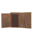 oxmox Leather RFID Protect Kombibörse Freedom Anchor Embossed Vintage Light Brown