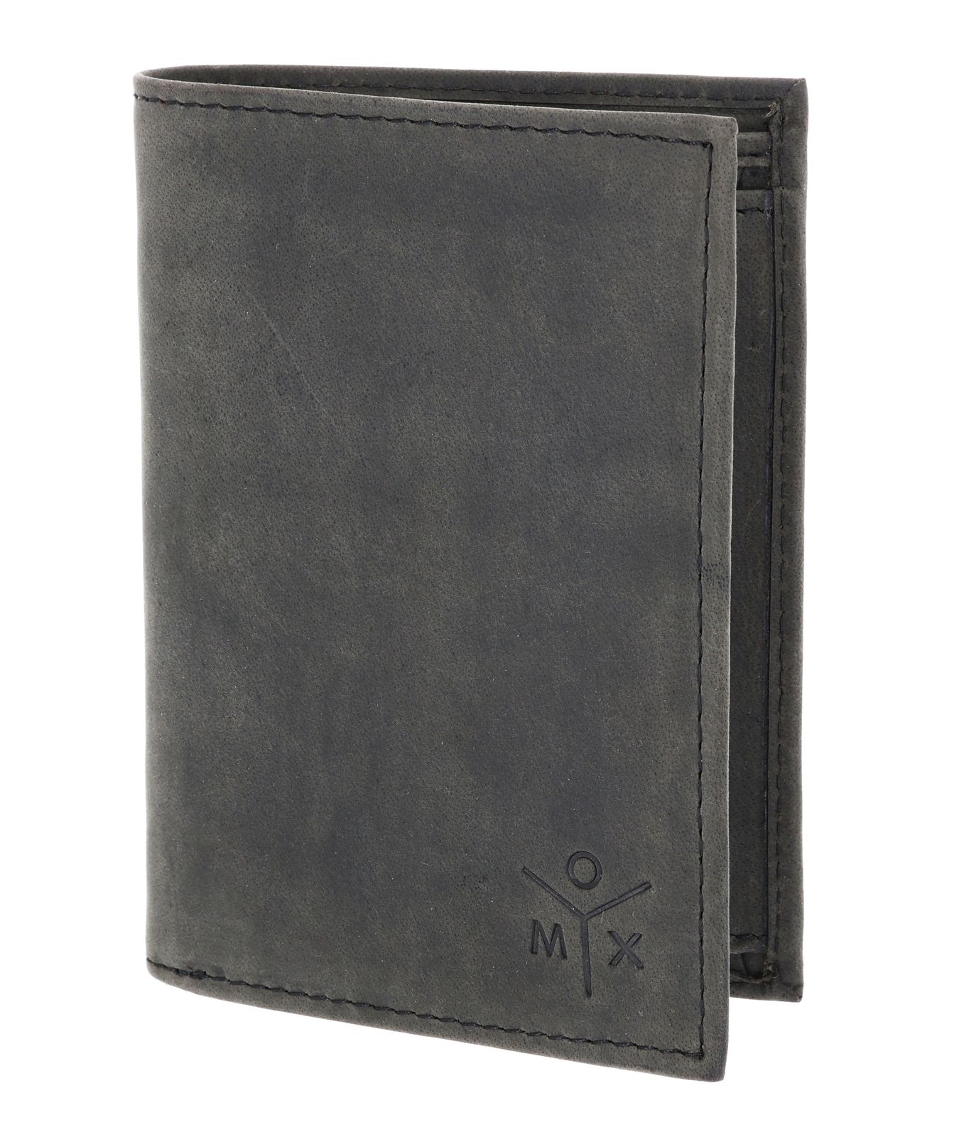 oxmox Leather RFID Protect Kombibörse Ox 2.0 Embossed Vintage Black