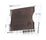 oxmox Leather RFID Protect Querscheinbörse Turtle 2.0 Embossed Vintage Dark Brown