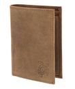 oxmox Leather RFID Protect Kombibörse Turtle 2.0 Embossed Vintage Light Brown