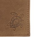 oxmox Leather RFID Protect Kombibörse Turtle 2.0 Embossed Vintage Light Brown