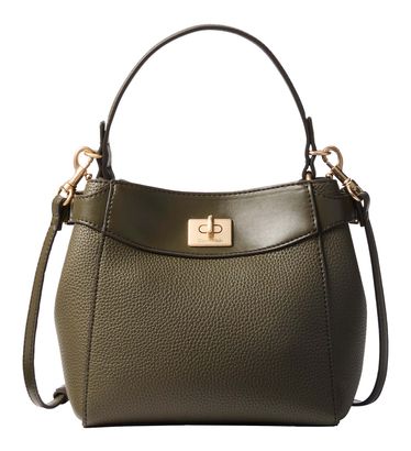 Calvin Klein Mix Media Crossbody Bag Olive Night