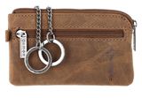 oxmox Leather Keyholder Freedom Cross Embossed Vintage Light Brown oxmox Leather Keyholder Freedom Cross Embossed Vintage Light Brown