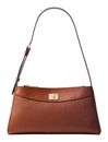 Calvin Klein Mix Media Shoulder Bag Natural Umber Calvin Klein Mix Media Shoulder Bag Natural Umber