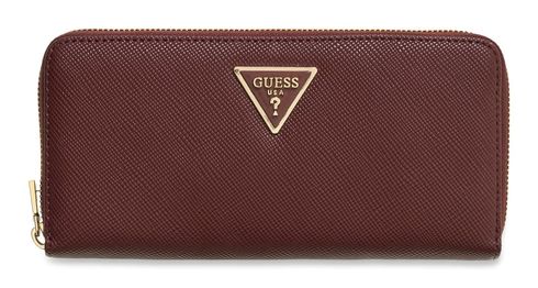 GUESS Laurel II Large Zip Around Wallet L Burgundy