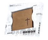 oxmox Leather RFID Protect Pocketbörse Freedom Cross Embossed Vintage Light Brown