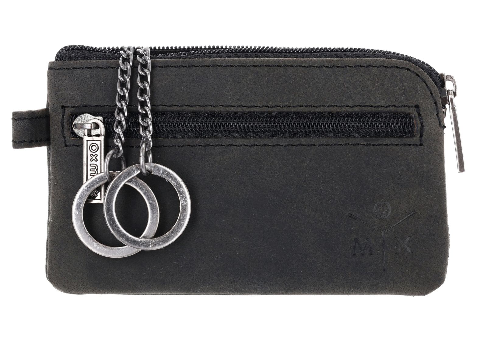 oxmox Leather Keyholder Ox 2.0 Embossed Vintage Black oxmox Leather Keyholder Ox 2.0 Embossed Vintage Black