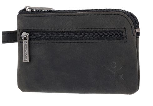 oxmox Leather Keyholder Ox 2.0 Embossed Vintage Black