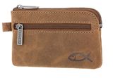 oxmox Leather Keyholder Freedom Fish Embossed Vintage Light Brown oxmox Leather Keyholder Freedom Fish Embossed Vintage Light Brown