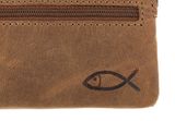 oxmox Leather Keyholder Freedom Fish Embossed Vintage Light Brown oxmox Leather Keyholder Freedom Fish Embossed Vintage Light Brown