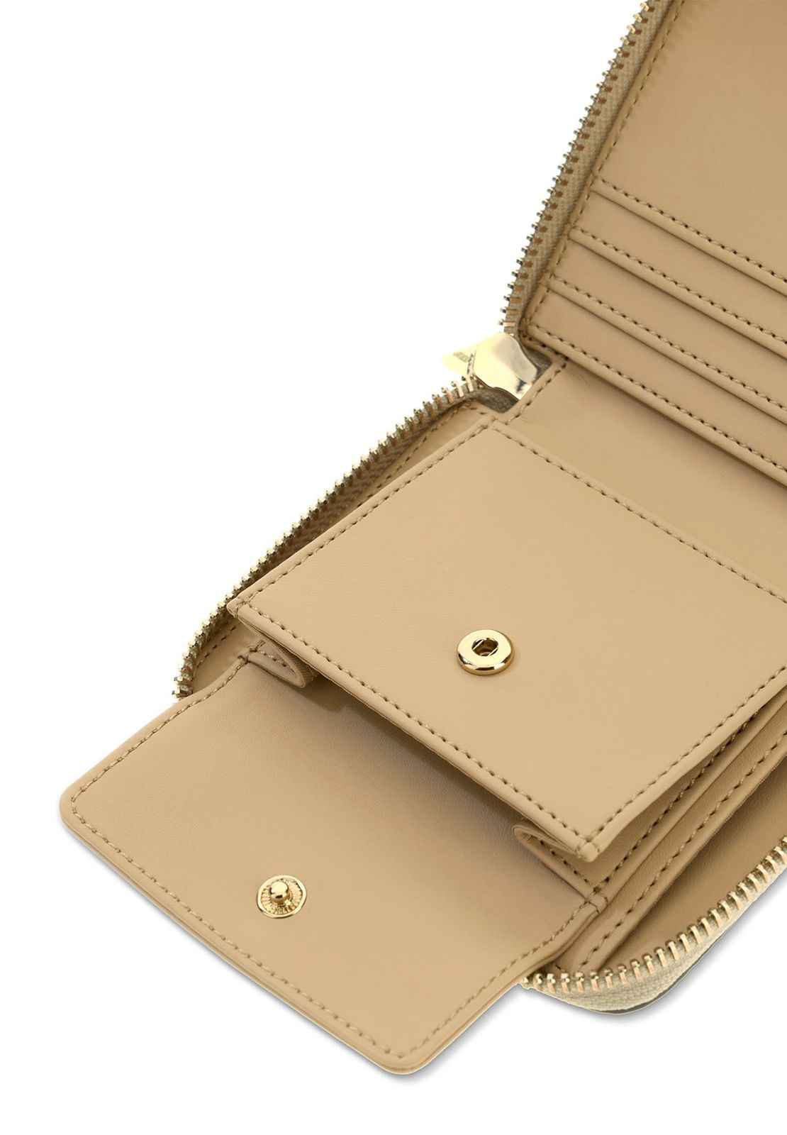 GUESS Carmella SLG Small Zip Around Wallet Bone Logo GUESS Carmella SLG Small Zip Around Wallet Bone Logo