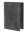 oxmox Leather RFID Protect Kombibörse Freedom Lion Embossed Vintage Black