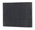 oxmox Leather RFID Protect Pocketbörse Jumping Jack 2.0 Embossed Vintage Black