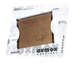 oxmox Leather RFID Protect Pocketbörse Lizard 2.0 Embossed Vintage Light Brown