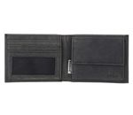 oxmox Leather RFID Protect Pocketbörse Crab 2.0 Embossed Vintage Black