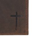 oxmox Leather RFID Protect Kombibörse Freedom Cross Embossed Vintage Dark Brown oxmox Leather RFID Protect Kombibörse Freedom Cross Embossed Vintage Dark Brown