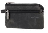 oxmox Leather Keyholder Freedom Cross Embossed Vintage Black oxmox Leather Keyholder Freedom Cross Embossed Vintage Black
