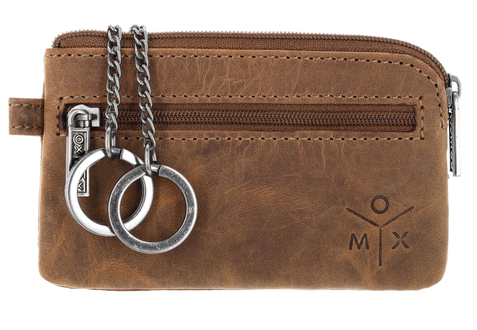 oxmox Leather Keyholder Ox 2.0 Embossed Vintage Light Brown oxmox Leather Keyholder Ox 2.0 Embossed Vintage Light Brown