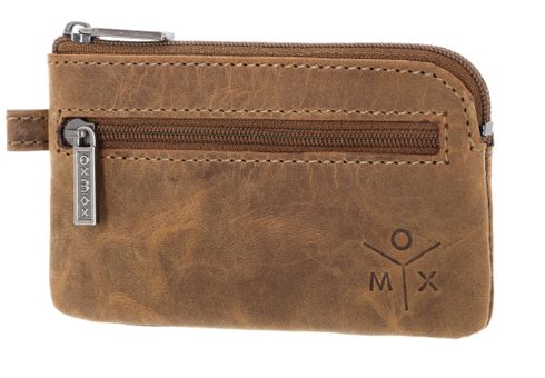 oxmox Leather Keyholder Ox 2.0 Embossed Vintage Light Brown
