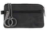 oxmox Leather Keyholder Freedom Lion Embossed Vintage Black oxmox Leather Keyholder Freedom Lion Embossed Vintage Black