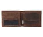oxmox Leather RFID Protect Querscheinbörse Ox 2.0 Embossed Vintage Dark Brown oxmox Leather RFID Protect Querscheinbörse Ox 2.0 Embossed Vintage Dark Brown