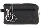oxmox Leather Keyholder Freedom Anchor Embossed Vintage Black oxmox Leather Keyholder Freedom Anchor Embossed Vintage Black
