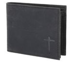 Freedom Cross Embossed Vintage Black