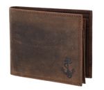 Freedom Anchor Embossed Vintage Dark Brown