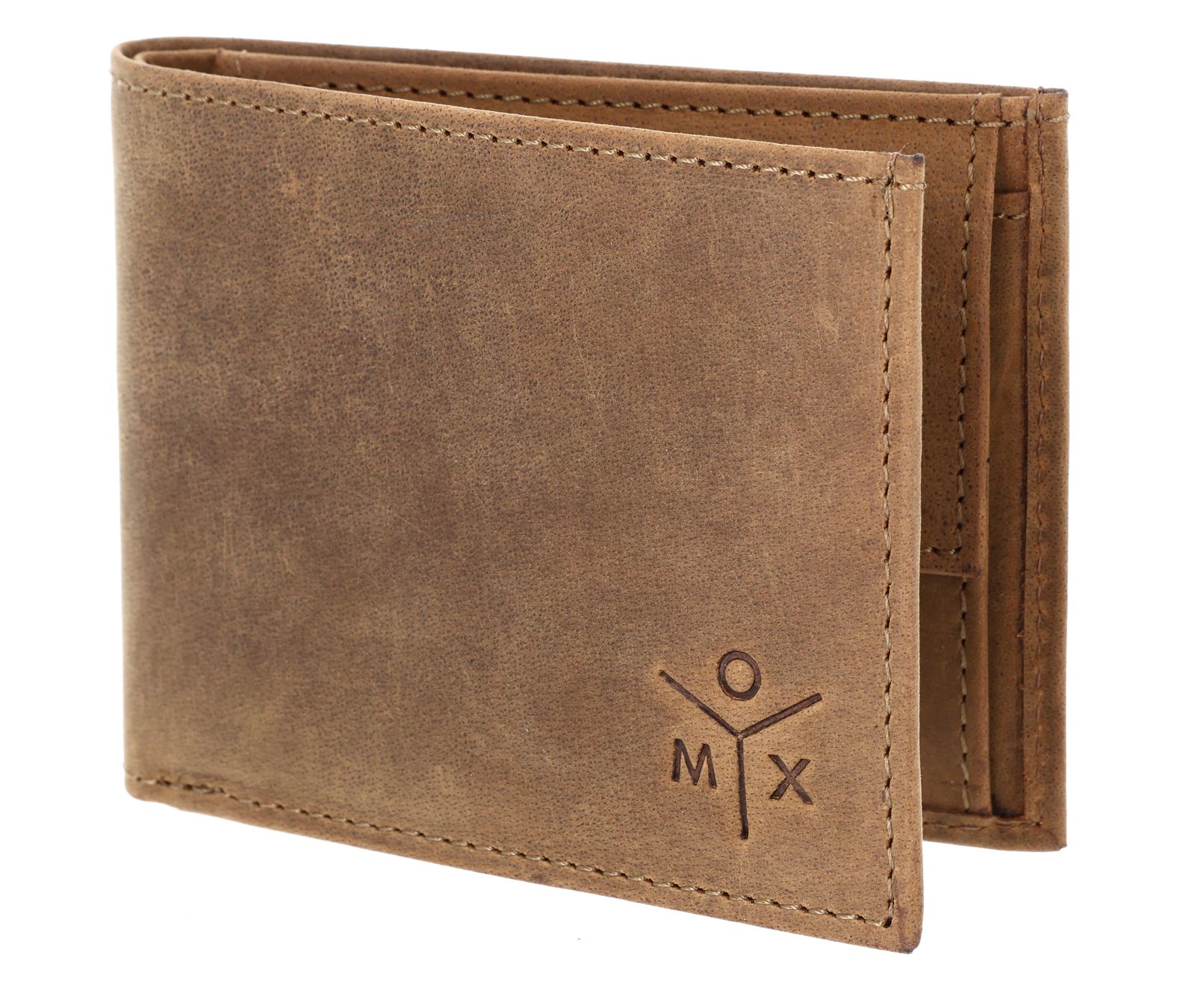 oxmox Leather RFID Protect Pocketbörse Ox 2.0 Embossed Vintage Light Brown